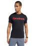 Reebok Tricou slim fit de bumbac pentru fitness Linear Read - Pled.ro