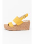 Replay Sandale -espadrile wedge de piele intoarsa ecologica Susan - Pled.ro