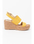 Replay Sandale -espadrile wedge de piele intoarsa ecologica Susan - Pled.ro