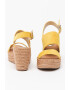 Replay Sandale -espadrile wedge de piele intoarsa ecologica Susan - Pled.ro