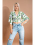 RESENSE Bluza crop cu imprimeu floral Frida - Pled.ro