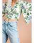 RESENSE Bluza crop cu imprimeu floral Frida - Pled.ro