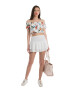 RESENSE Bluza crop cu model floral Otilia - Pled.ro