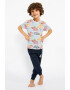 Roly Poly Pijama din amestec de bumbac cu pantaloni scurti si model grafic - Pled.ro