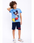 Roly Poly Set de tricou cu imprimeu Mickey-Mouse si pantaloni scurti - 2 piese - Pled.ro