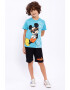 Roly Poly Set de tricou cu imprimeu Mickey-Mouse si pantaloni scurti - 2 piese - Pled.ro