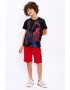 Roly Poly Set de tricou cu imprimeu Spiderman si pantaloni scurti - Pled.ro