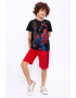 Roly Poly Set de tricou cu imprimeu Spiderman si pantaloni scurti - Pled.ro