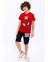 Roly Poly Set de tricou cu imprimeu Spiderman si pantaloni scurti - Pled.ro