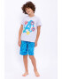 Roly Poly Set de tricou si bermude cu imprimeu Avengers - Pled.ro