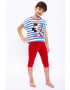 Roly Poly Set de tricou si colanti cu imprimeu Mickey&Minnie Mouse - Pled.ro