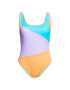 ROXY Costum de baie intreg cu spate decupat si model colorblock - Pled.ro