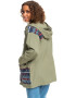 ROXY Jacheta parka cu insertii din jacquard Caught Inside - Pled.ro