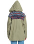 ROXY Jacheta parka cu insertii din jacquard Caught Inside - Pled.ro