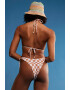 ROXY Sutien de baie triunghiular in carouri Check It - Pled.ro