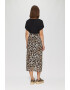 s.Oliver Fusta midi cu animal print - Pled.ro