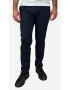 s.Oliver Pantaloni costum barbati cu croiala Slim fit si cu tesatura din jerseu elastic bleumarin inchis - Pled.ro