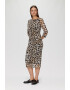 s.Oliver Rochie midi cu animal print - Pled.ro