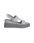 s.Oliver Sandale din piele ecologica cu talpa wedge - Pled.ro