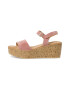 s.Oliver Sandale din piele intoarsa cu talpa wedge - Pled.ro