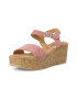 s.Oliver Sandale din piele intoarsa cu talpa wedge - Pled.ro