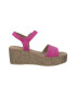 s.Oliver Sandale din piele intoarsa cu talpa wedge - Pled.ro