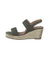 s.Oliver Sandale tip espadrile din material textil cu aspect drapat - Pled.ro