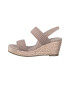 s.Oliver Sandale tip espadrile din material textil cu aspect drapat - Pled.ro