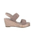 s.Oliver Sandale tip espadrile din material textil cu aspect drapat - Pled.ro