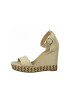 s.Oliver Sandale wedge de piele intoarsa sintetica - Pled.ro