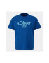 s.Oliver Tricou barbati big size cu imprimeu cu logo si croiala Regular fit albastru inchis - Pled.ro