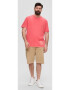 s.Oliver Tricou barbati big size din bumbac cu imprimeu cu logo Coral - Pled.ro