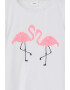 s.Oliver Tricou de bumbac cu flamingo - Pled.ro