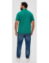 s.Oliver Tricou polo barbati big size cu logo brodat si croiala Regular fit verde inchis - Pled.ro