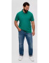 s.Oliver Tricou polo barbati big size cu logo brodat si croiala Regular fit verde inchis - Pled.ro