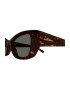 Saint Laurent Ochelari de soare dreptunghiulari cu model tortoise - Pled.ro