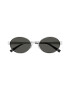 Saint Laurent Ochelari de soare ovali cu aspect metalic - Pled.ro