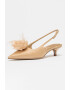 Sam Edelman Pantofi din satin cu varf ascutit si aplicatie in forma de floare Faye - Pled.ro