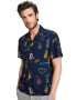 Scotch & Soda Camasa din lyocell cu maneci scurte si model tropical - Pled.ro