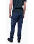 Scotch & Soda Pantaloni barbati Broome cu croiala Relaxed Slim Fit si aspect decolorat Bleumarin deschis - Pled.ro