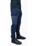 Scotch & Soda Pantaloni barbati Broome cu croiala Relaxed Slim Fit si aspect decolorat Bleumarin deschis - Pled.ro