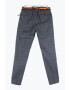 Scotch & Soda Pantaloni casual barbati cu buzunare oblice si cusaturi contraste gri inchis - Pled.ro