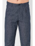 Selected Homme Pantaloni crop din amestec de in - Pled.ro