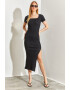 Shade Fusta midi u slit adanc lateral - Pled.ro