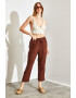 Shade Pantaloni crop cu talie inalta - Pled.ro