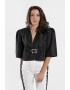 SILVY ROWSON Sacou crop cu maneci bufante - Pled.ro