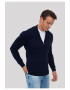 Sir Raymond Tailor Cardigan striat cu fermoar - Pled.ro