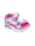 Skechers Sandale cu velcro si imprimeu cu nori Rainbow Racer - Pled.ro