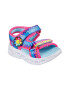 Skechers Sandale cu velcro si LED-uri pe talpa Heart Lights - Pled.ro