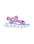 Skechers Sandale cu velcro si LED-uri pe talpa Heart Lights - Pled.ro